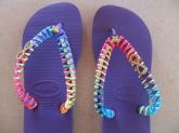 Chinelo Havaianas com Strass e Piercing (Cód. 21)